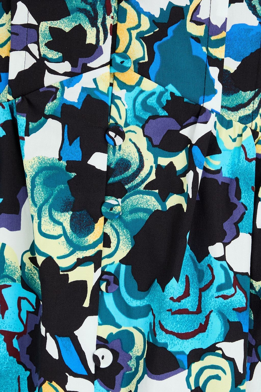 DIANE VON FURSTENBERG Erica printed cotton-blend poplin midi dress