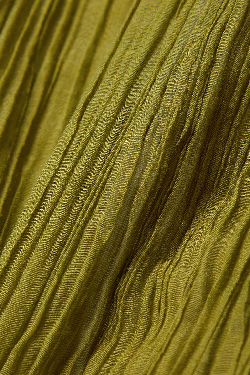 SAVANNAH MORROW Amalfi crinkled cotton and silk-blend top