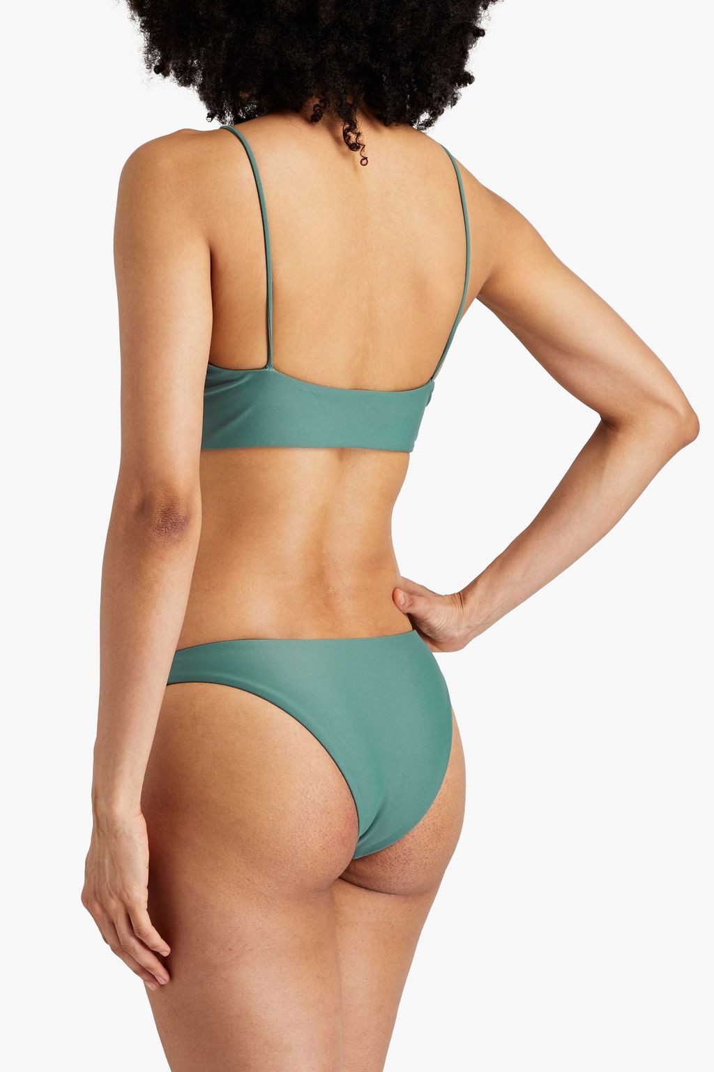 JADE SWIM قطعة بيكيني علوية Livi بياقة هالتر الدائرية