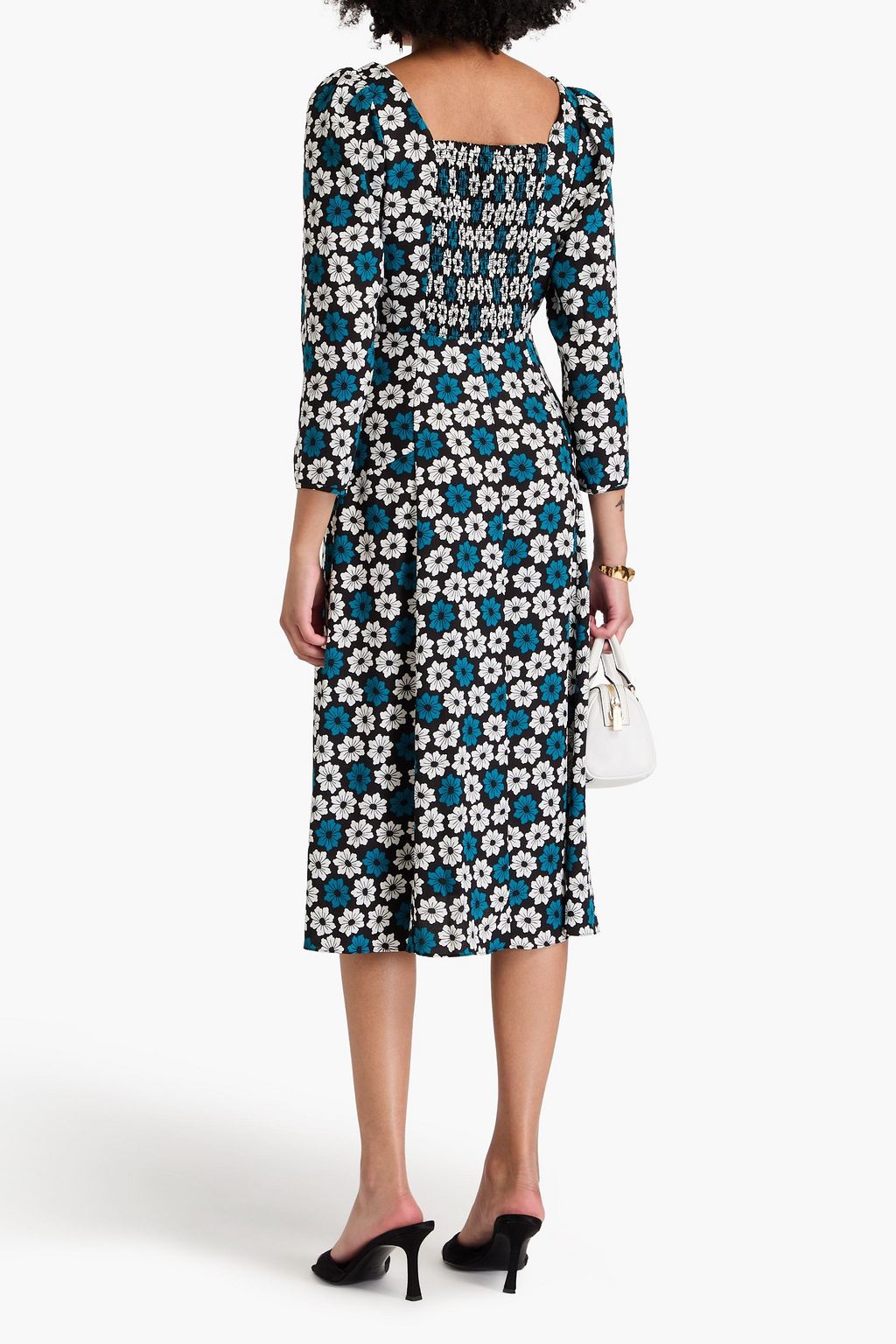 DIANE VON FURSTENBERG Joanna floral-print crepe midi dress