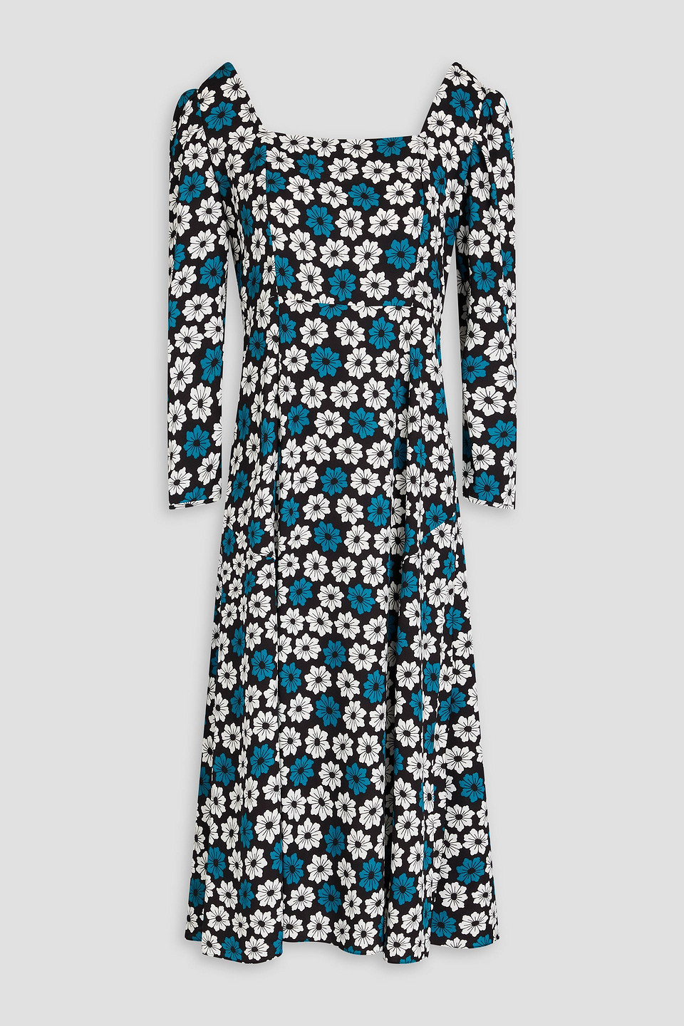 Diane Von Furstenberg Joanna Floral-print Crepe Midi Dress In White
