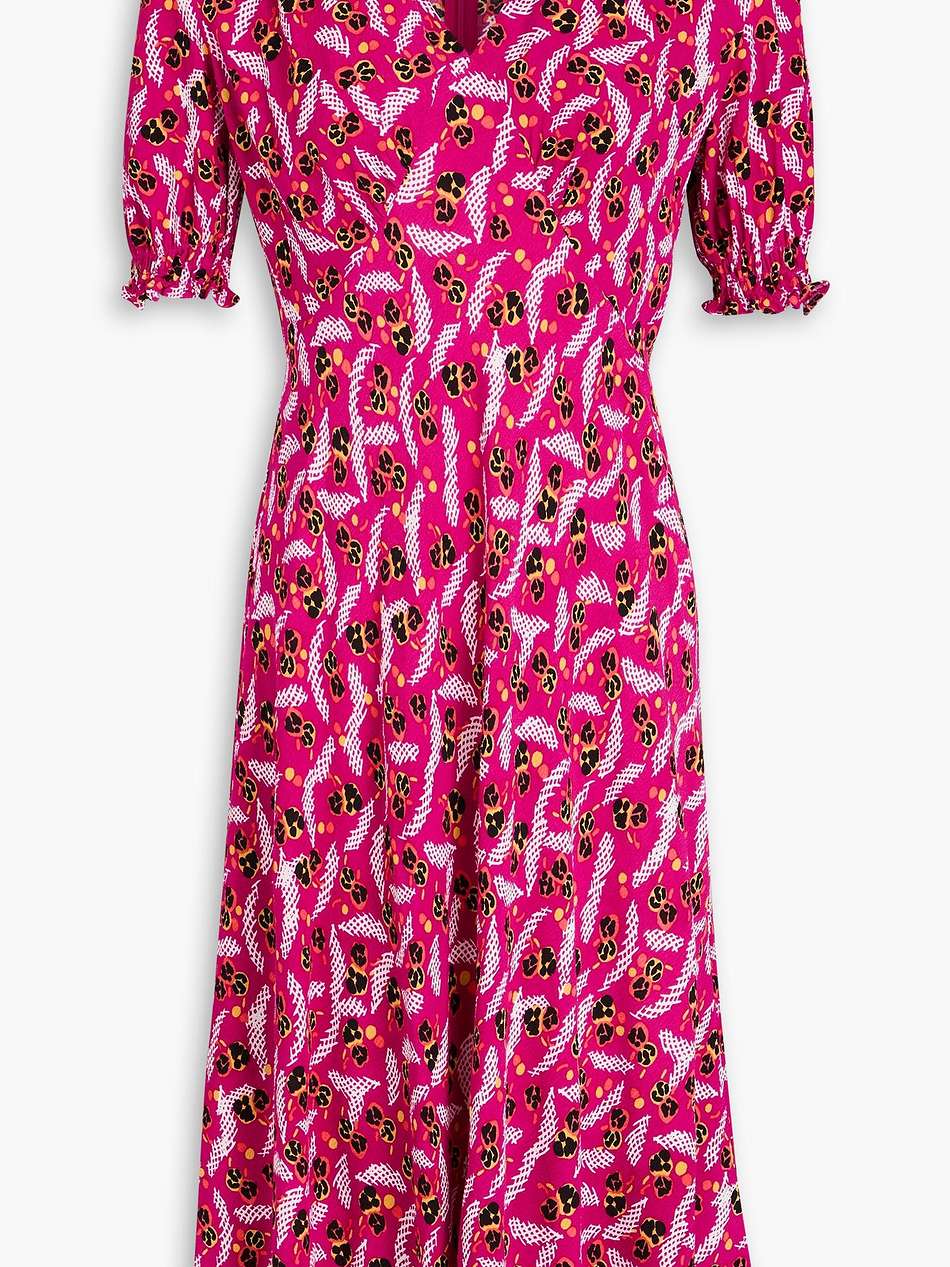 jemma printed crepe dress