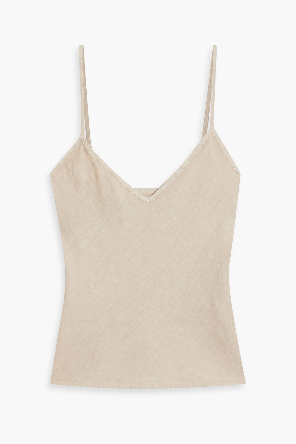 Enza Costa Linen Camisole In Beige