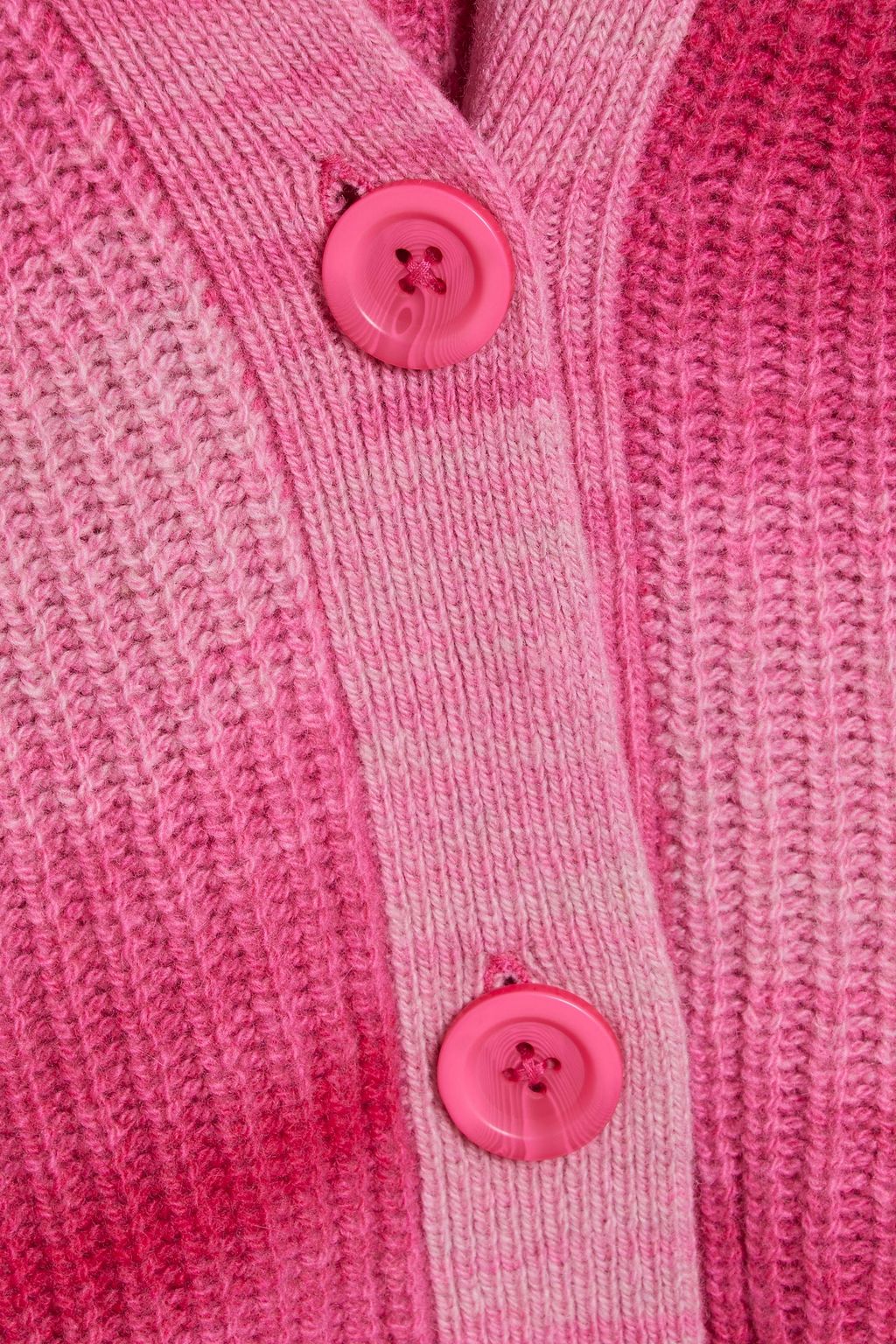 AUTUMN CASHMERE Space-dyed cashmere and wool-blend cardigan