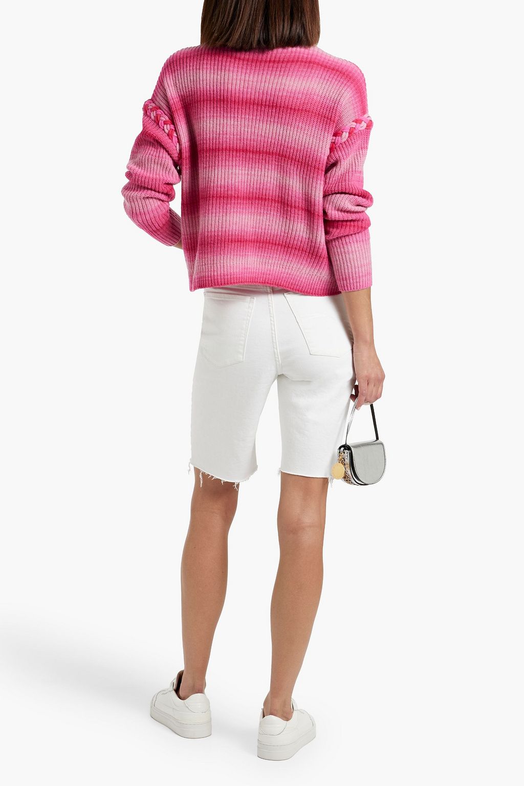 AUTUMN CASHMERE Space-dyed cashmere and wool-blend cardigan