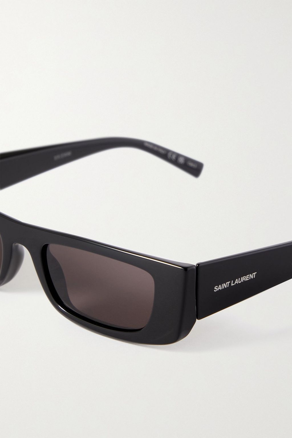SAINT LAURENT Rectangular-frame acetate sunglasses