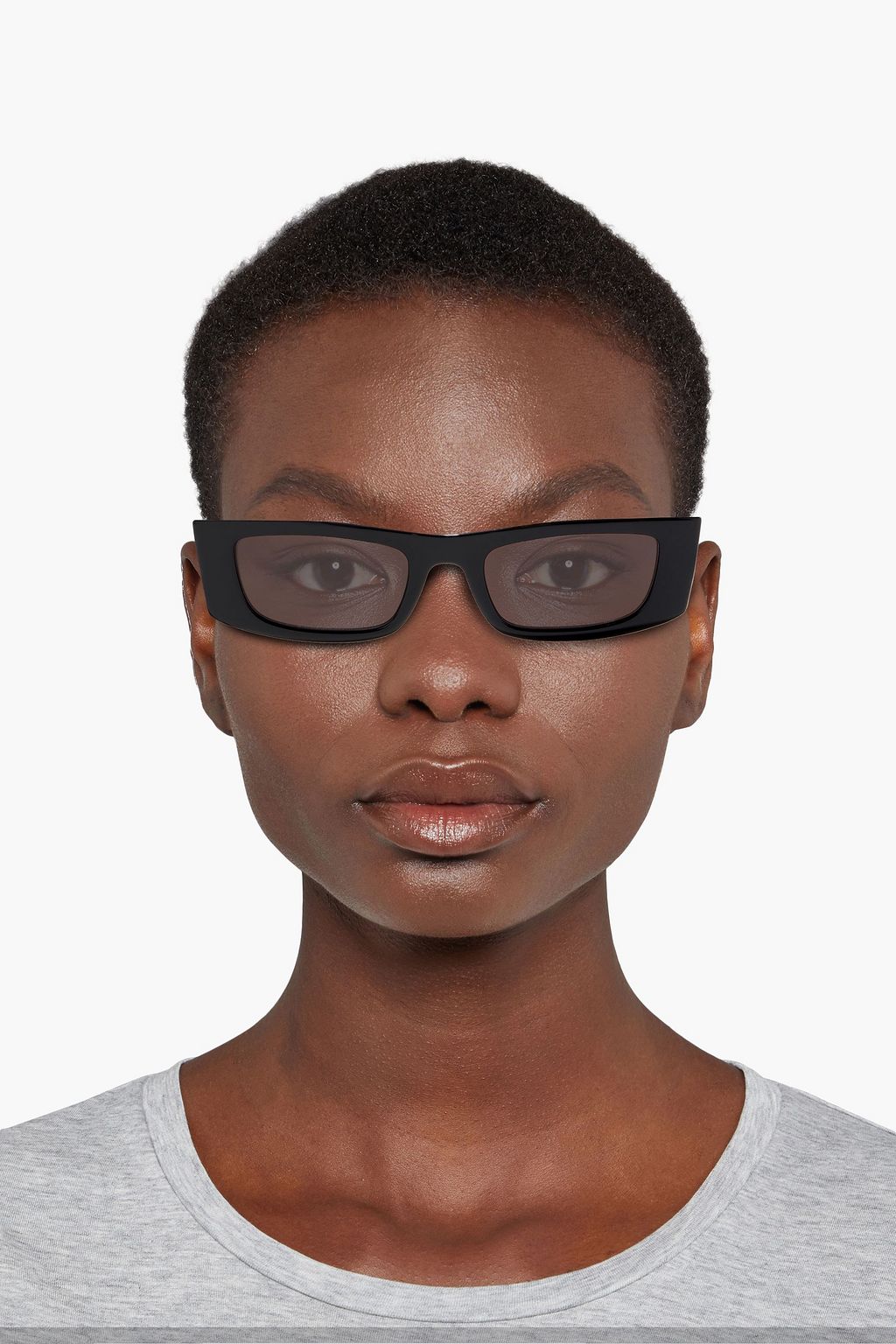 SAINT LAURENT Rectangular-frame acetate sunglasses