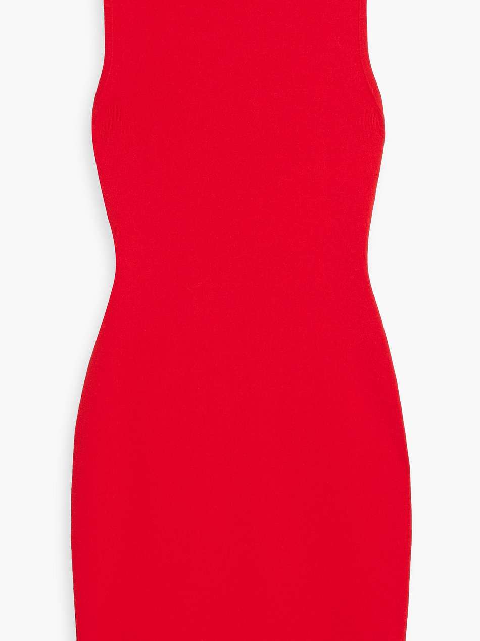 cutout knitted mini dress