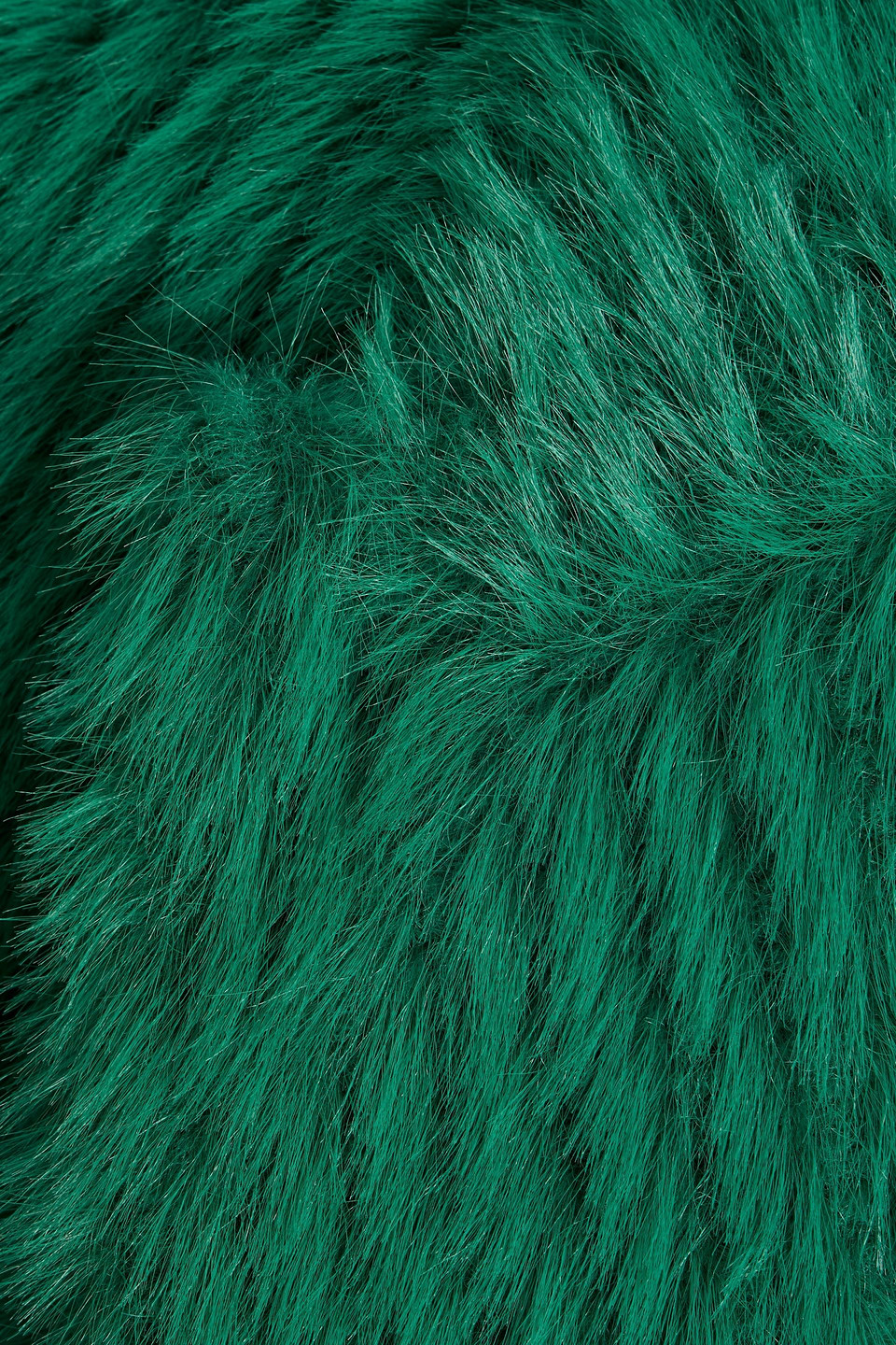 STAND STUDIO ZENNI DOUBLE-BREASTED FAUX FUR COAT