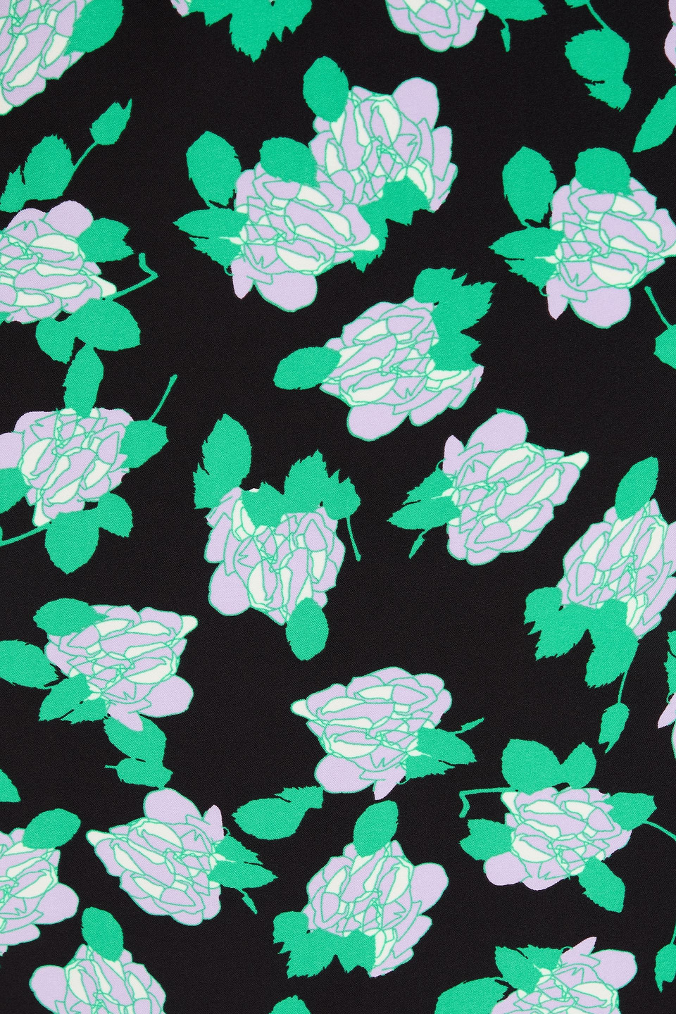 Shop Diane Von Furstenberg Elma Floral-print Cady Midi Wrap Skirt In Green