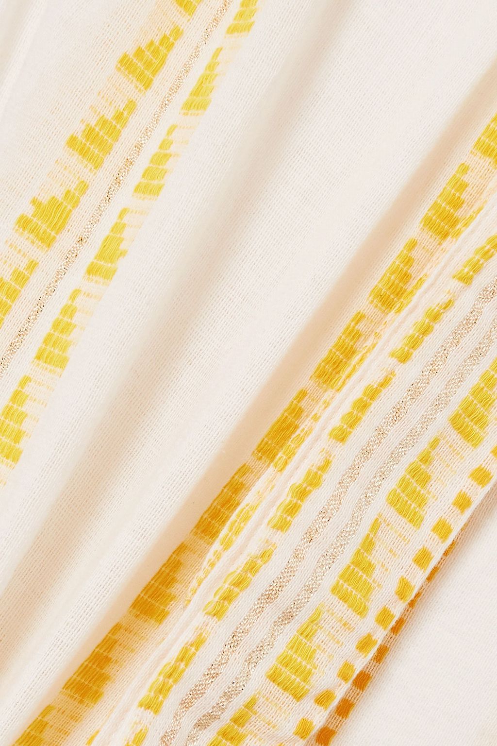 LEMLEM Abeba striped cotton-blend midi wrap skirt