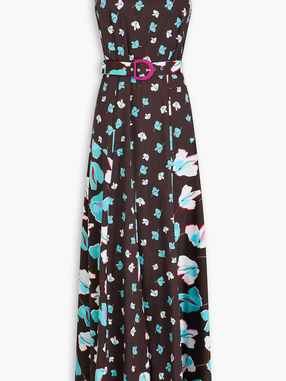 elliot floral-print cotton-blend poplin maxi dress