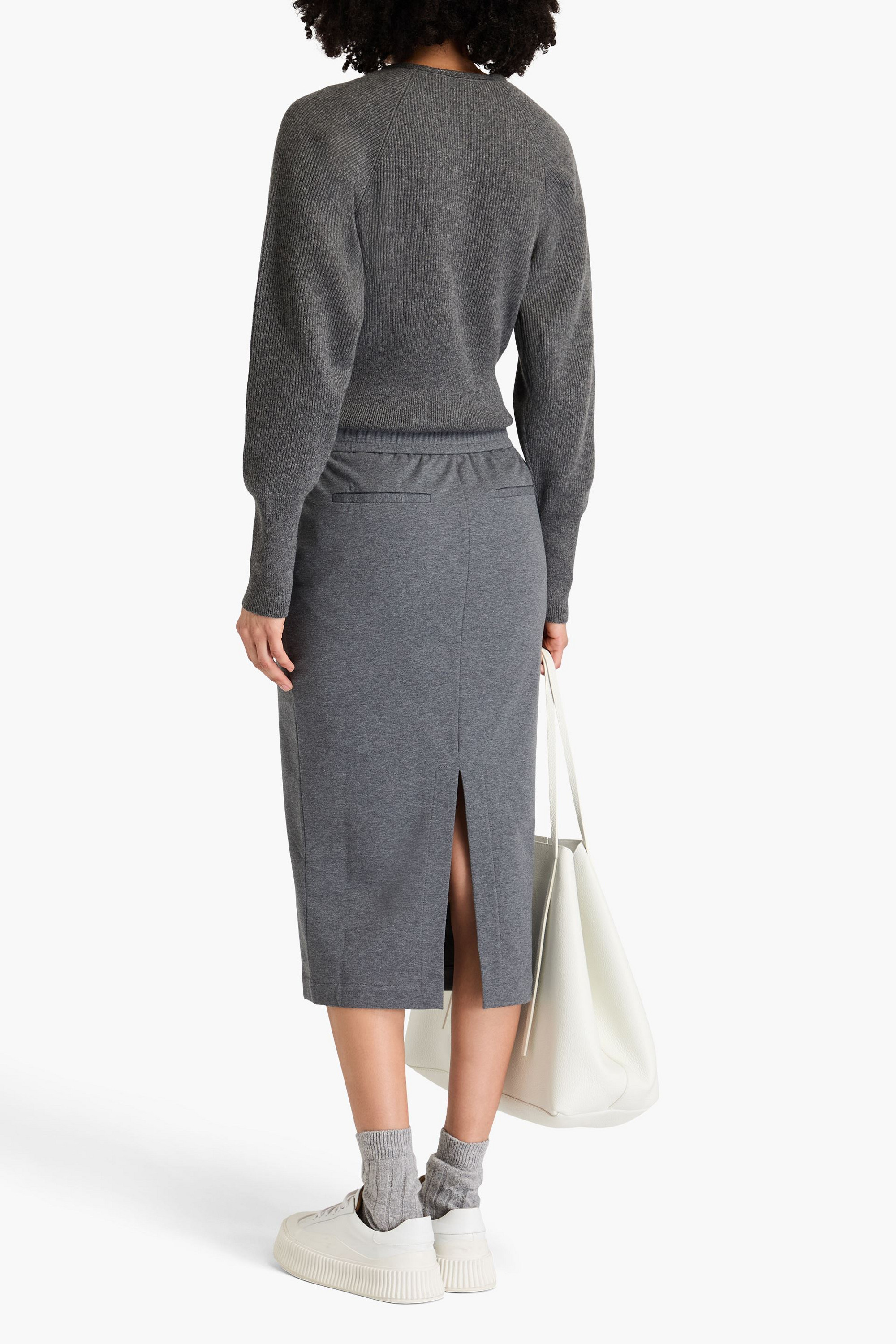 Brunello Cucinelli - Bead-embellished ribbed cashmere cardigan | Plush