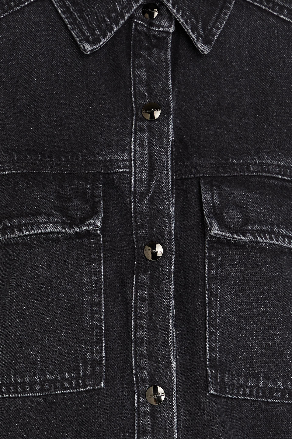 Goldsign The Frey Denim Shirt In Black