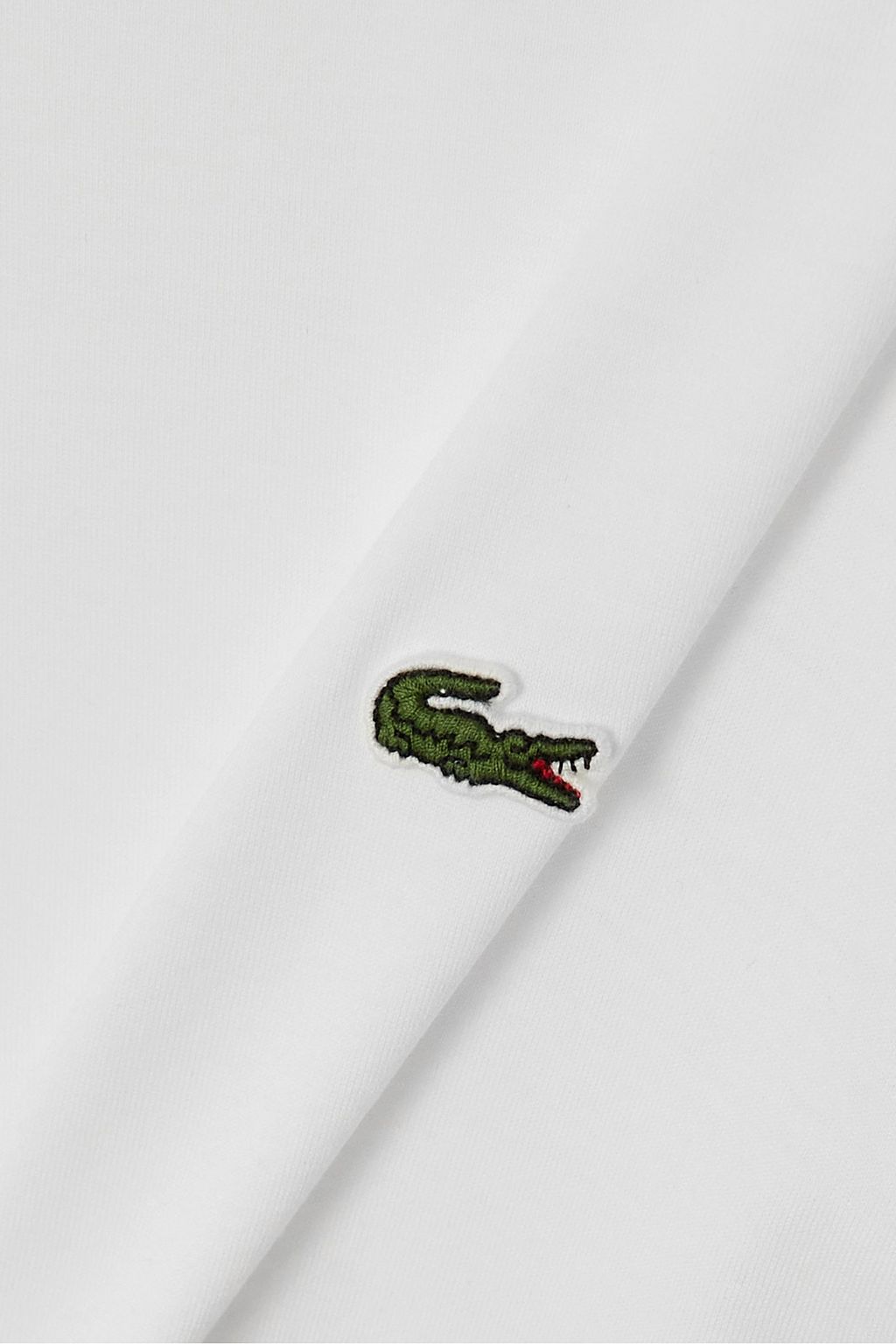 LACOSTE Appliquéd cotton-jersey T-shirt