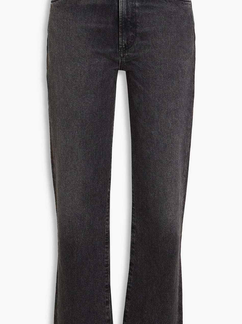 the mellery high-rise straight-leg jeans