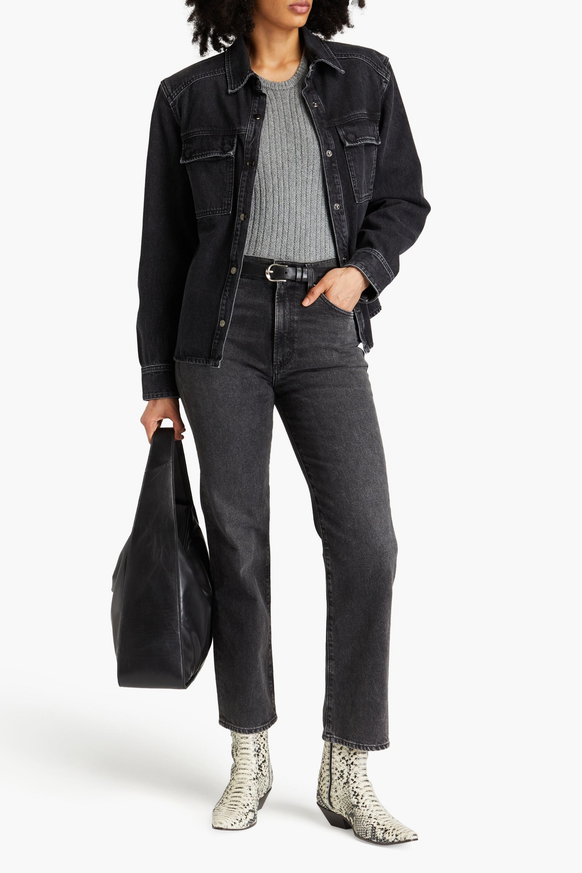 GOLDSIGN The Mellery high-rise straight-leg jeans