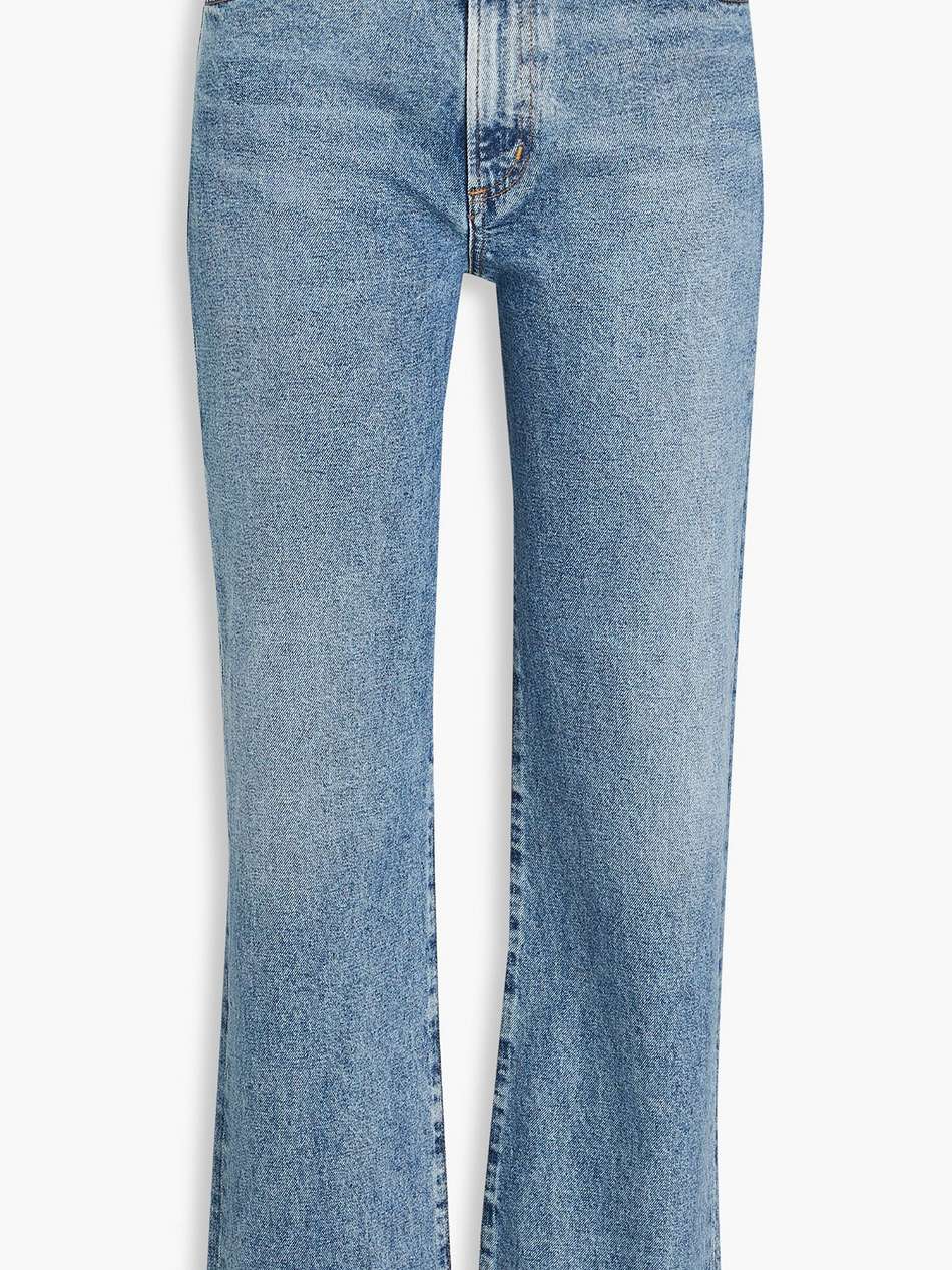 the mellery high-rise straight-leg jeans