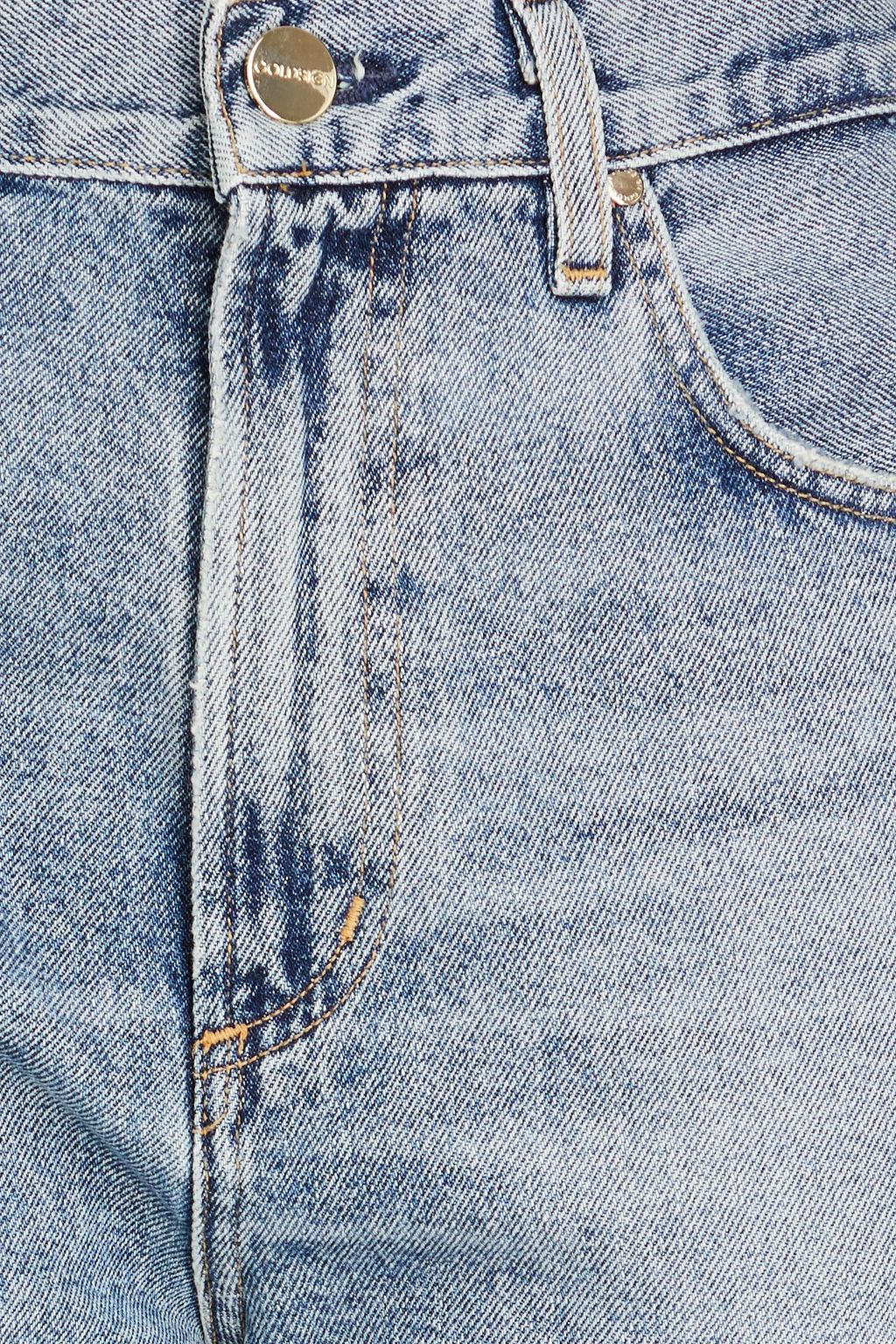 GOLDSIGN بنطلون جينز "مارتين" بقصة أرجل مستقيمة وخصر مرتفع