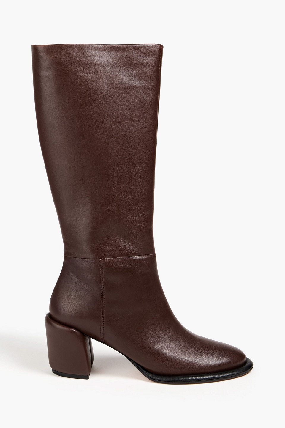 3.1 Phillip Lim Naomi 70 Leather Knee Boots In Chocolate