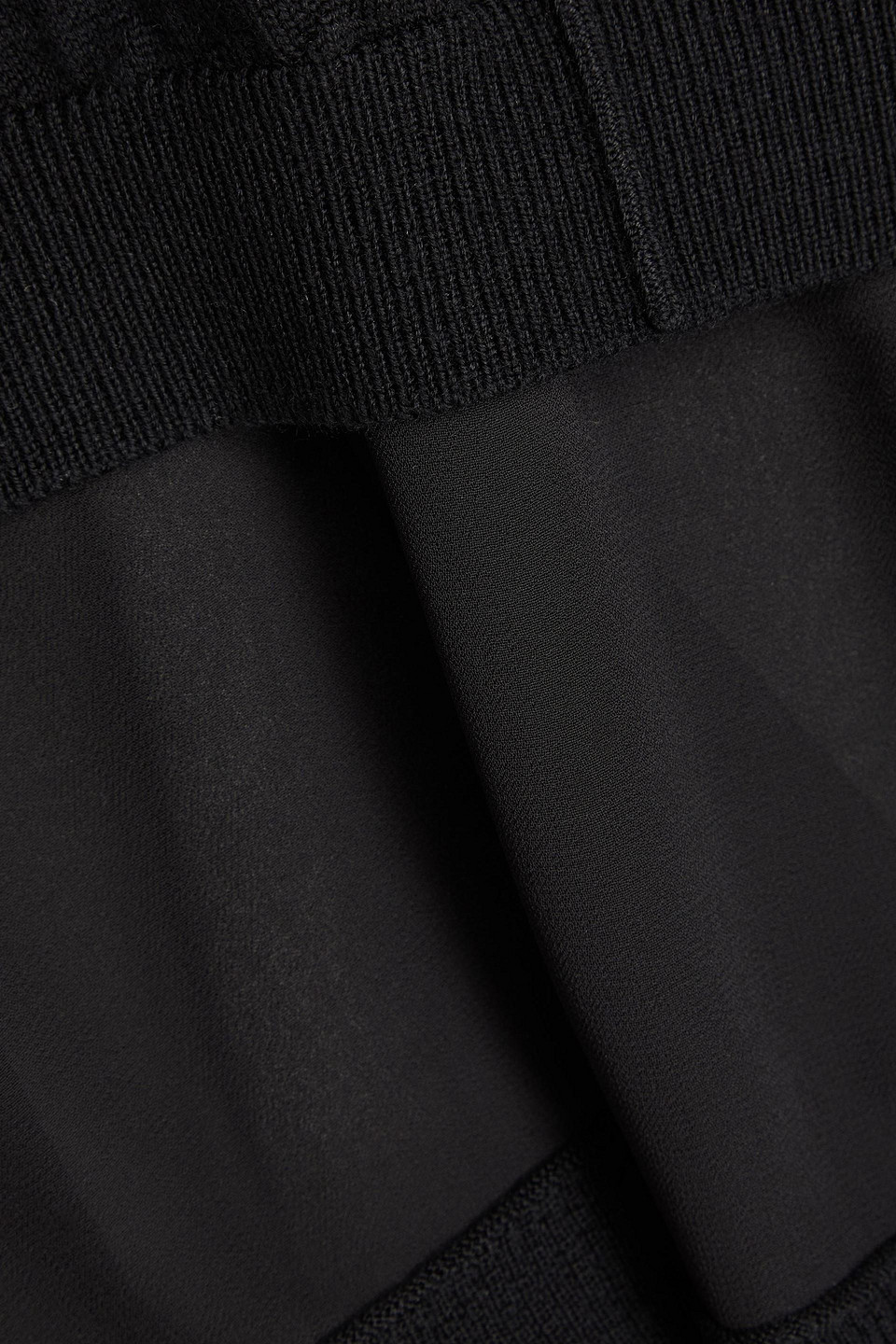 3.1 PHILLIP LIM CHIFFON AND WOOL-BLEND TOP