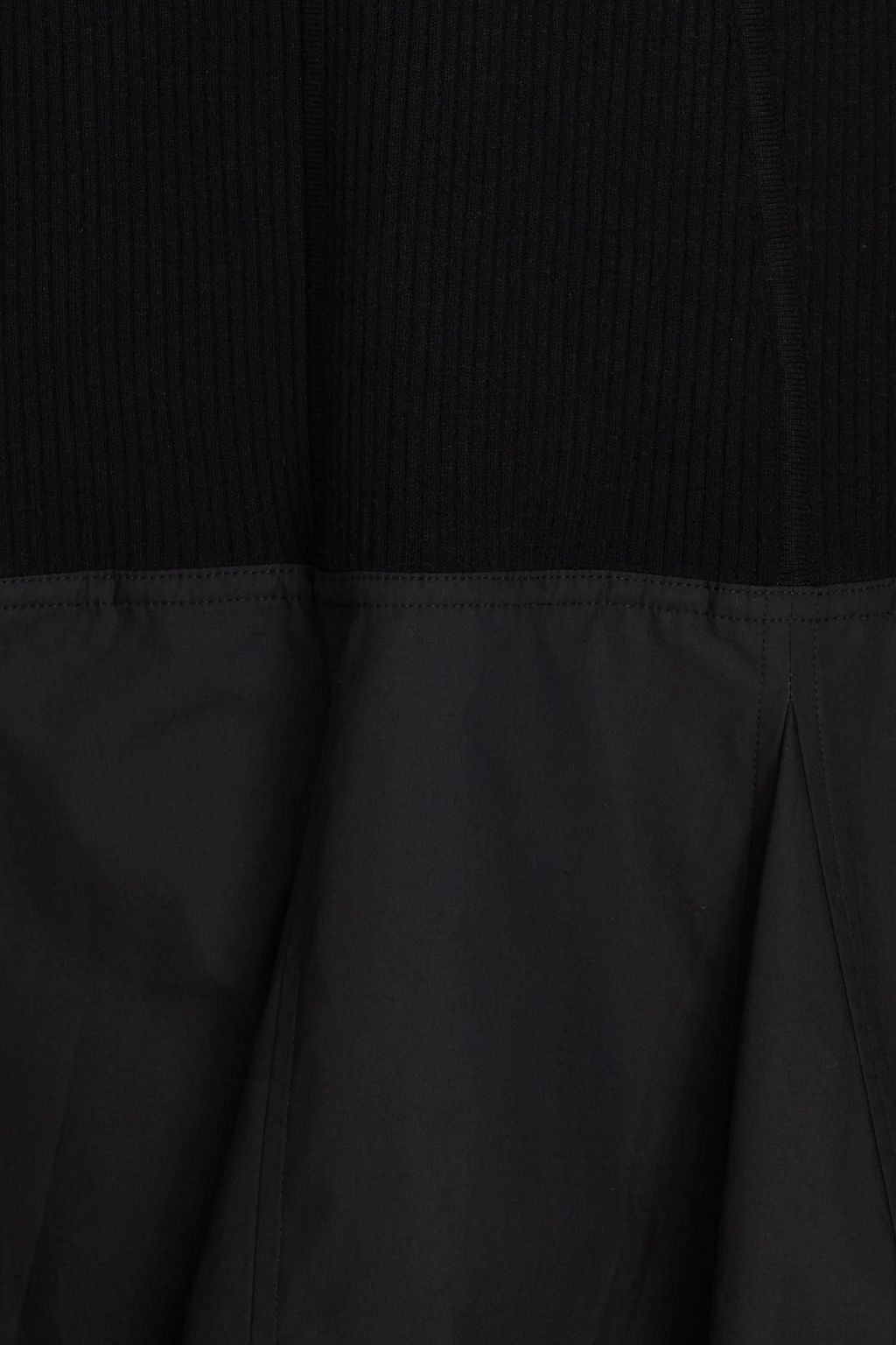 3.1 PHILLIP LIM Midikleid aus Rippstrick mit Popeline-Einsätzen