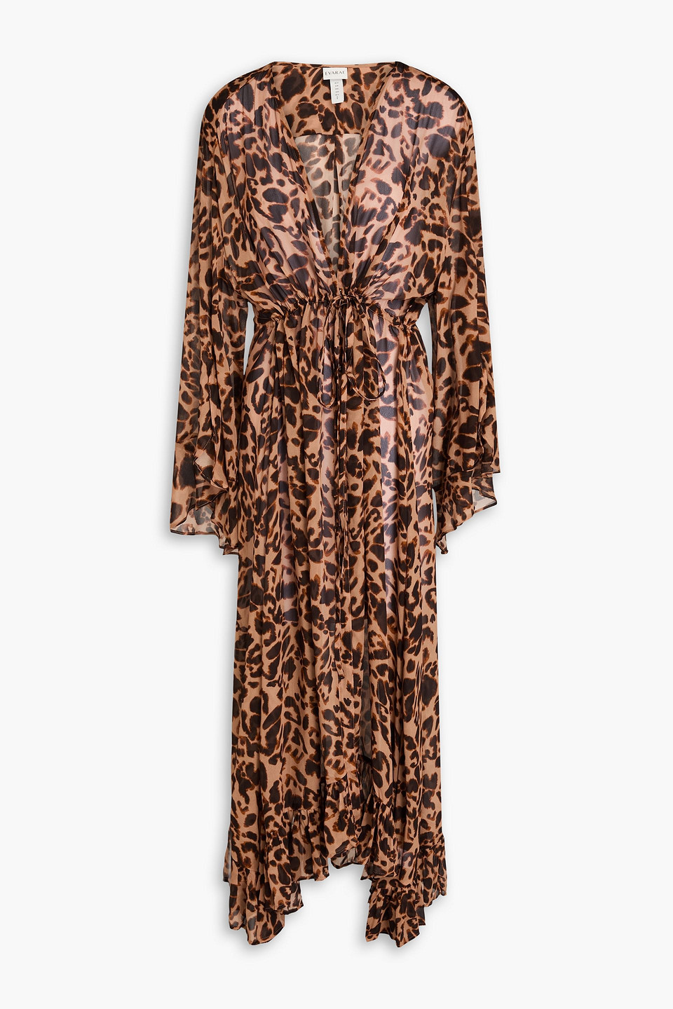 Evarae Leopard Arna Kaftan In Animal Print