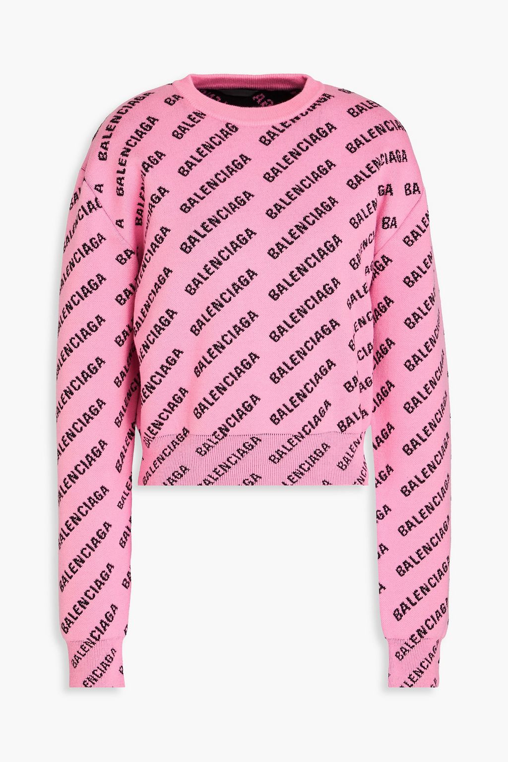 BALENCIAGA Jacquard knit sweater THE OUTNET