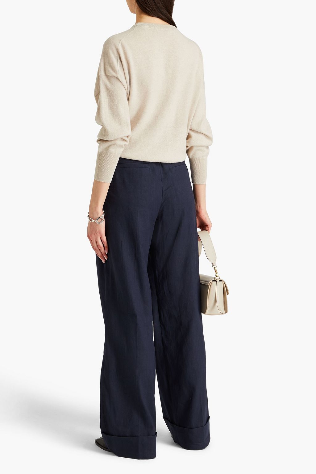 BRUNELLO CUCINELLI Bead-embellished cashmere sweater