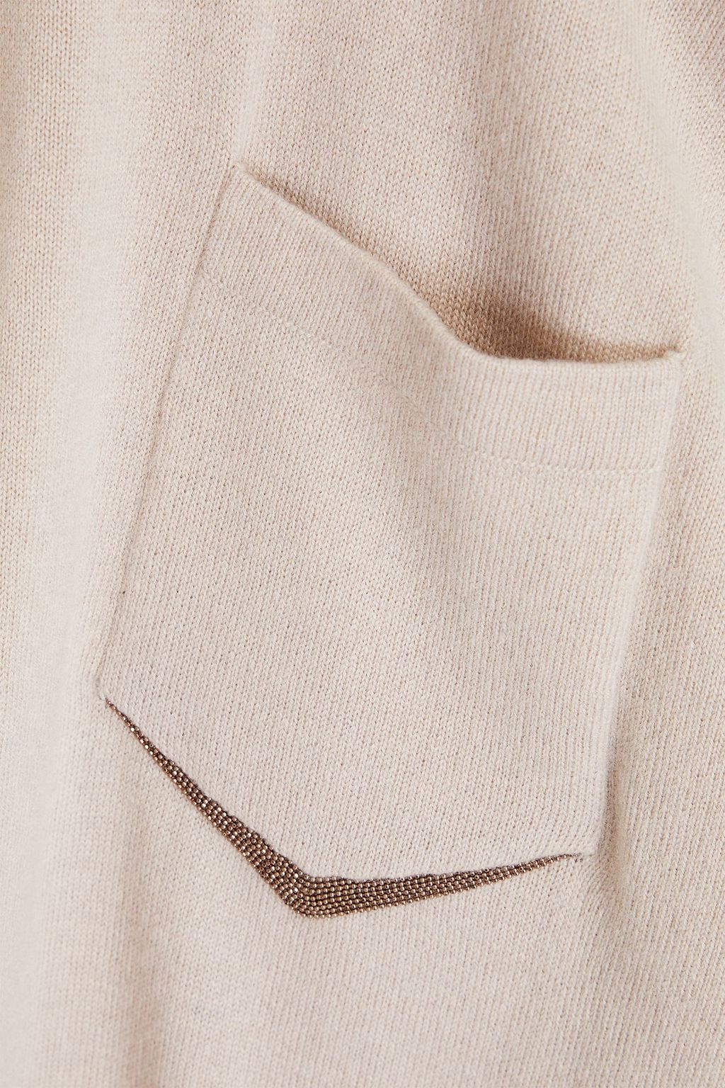 BRUNELLO CUCINELLI 비즈 장식 캐시미어 드레스