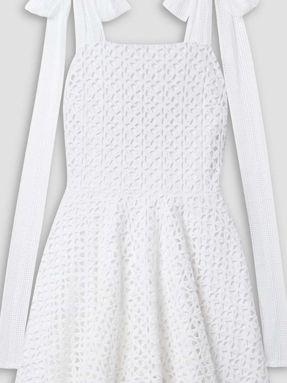 lily crocheted cotton mini dress