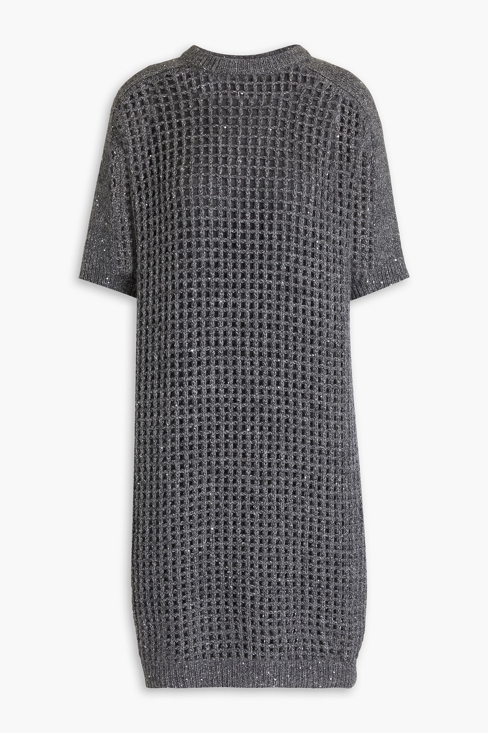 boden rita knitted dress Henley Frill Knitted Dress-Hunter Green
