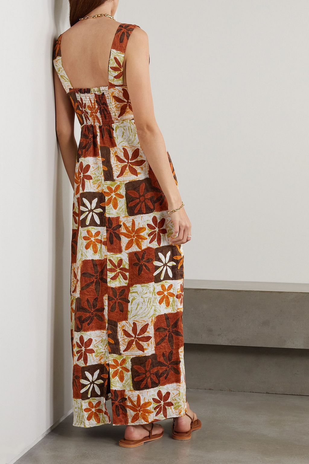 FAITHFULL + Monikh Azalea printed linen maxi dress