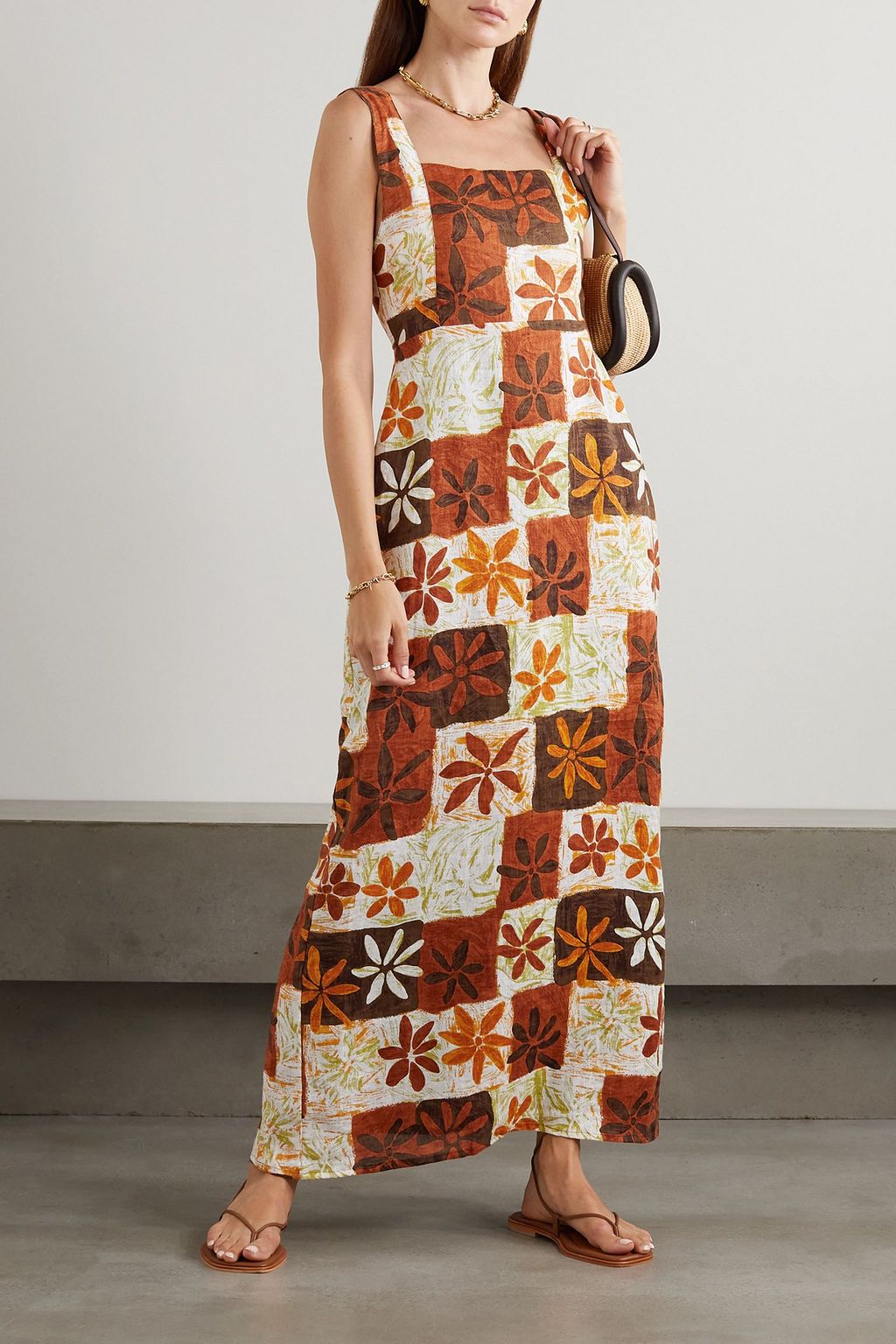 FAITHFULL + Monikh Azalea printed linen maxi dress