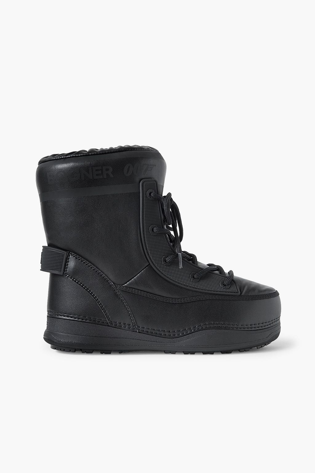 BOGNER 007 La Plagne rubber trimmed faux leather snow boots THE OUTNET