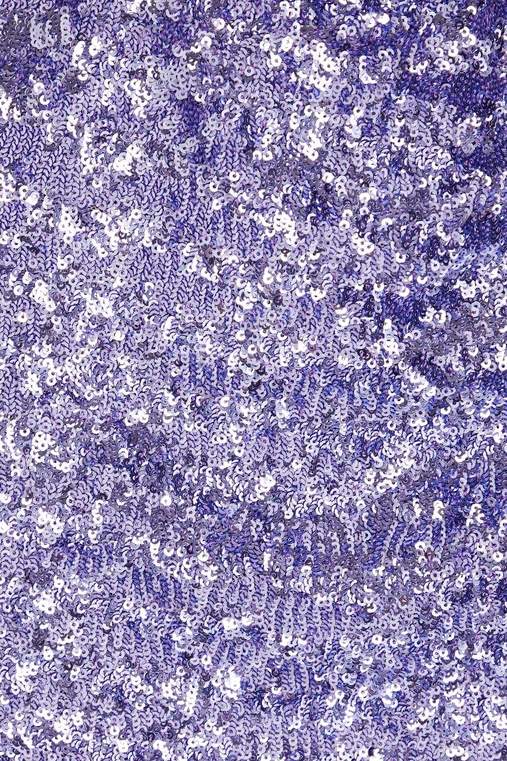 OSÉREE Sequined tulle mini wrap skirt