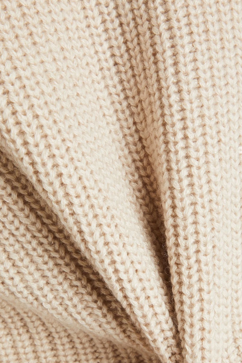 BRUNELLO CUCINELLI 리브 캐시미어 실크 혼방 터틀넥 스웨터