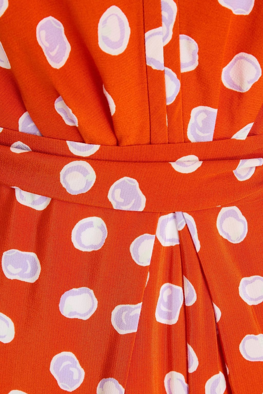DIANE VON FURSTENBERG 랩 스타일 프린트 크레이프 맥시 드레스