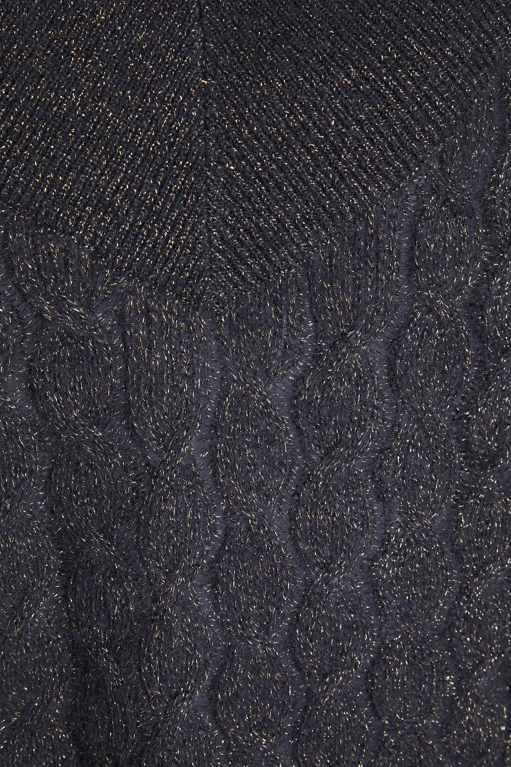 BRUNELLO CUCINELLI كنزة رياضية بحبكة مجدولة وبلون معدني