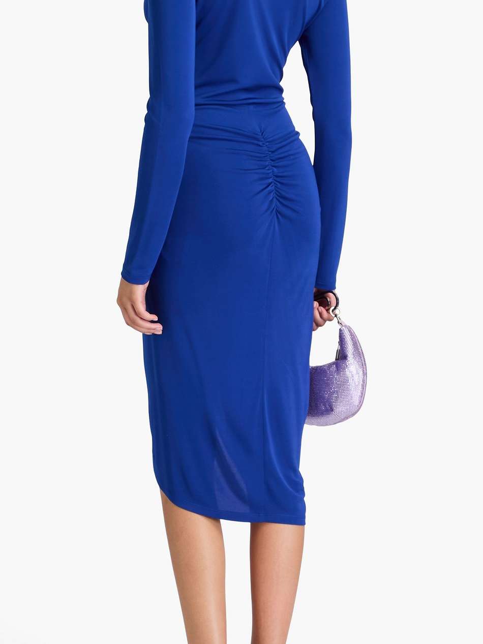 magena ruched jersey dress