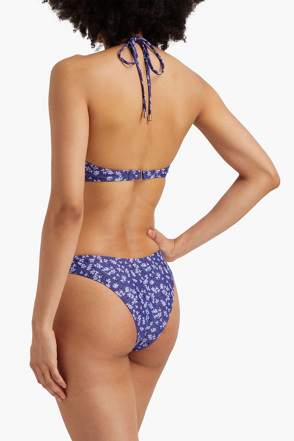 PEONY SWIMWEAR قطعة بيكيني سفلية Curve من قماش ECONYL المطّاطي بطبعة أزهار