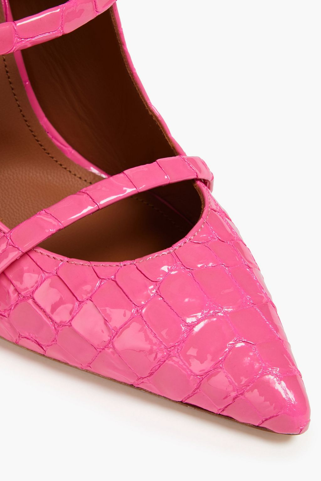 MALONE SOULIERS Maureen croc-effect leather mules