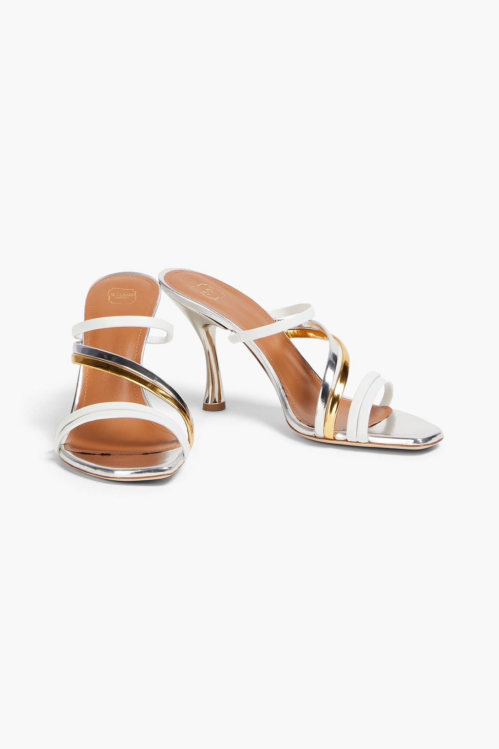 MALONE SOULIERS Tami metallic leather sandals