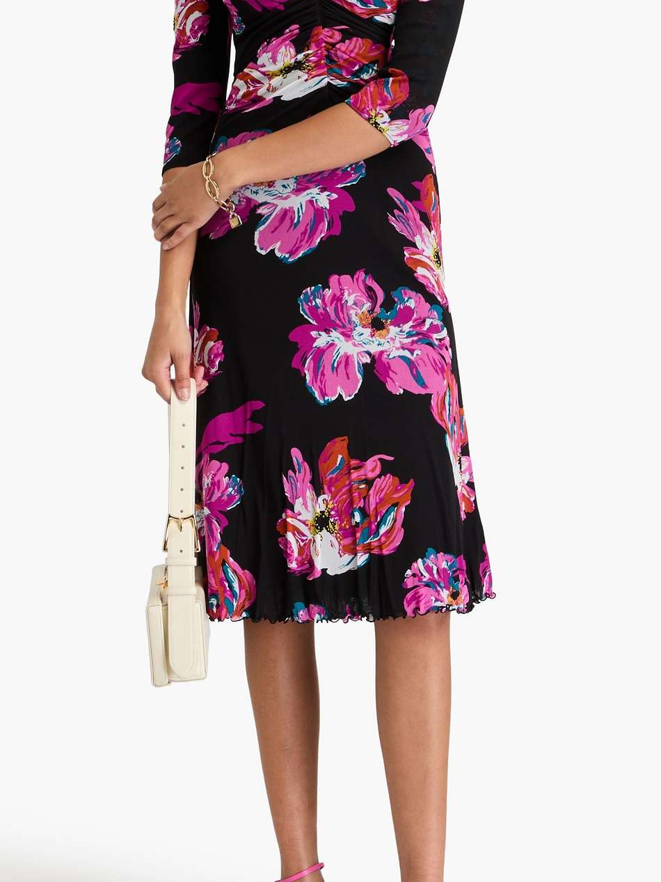 ivan reversible printed stretch-mesh midi dress