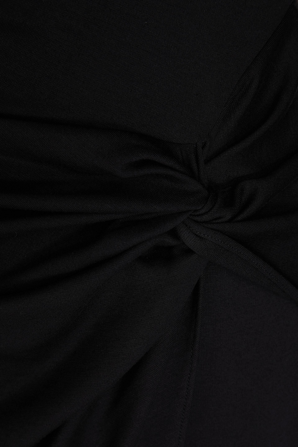 Diane Von Furstenberg Hughie Draped Jersey Midi Dress In Black