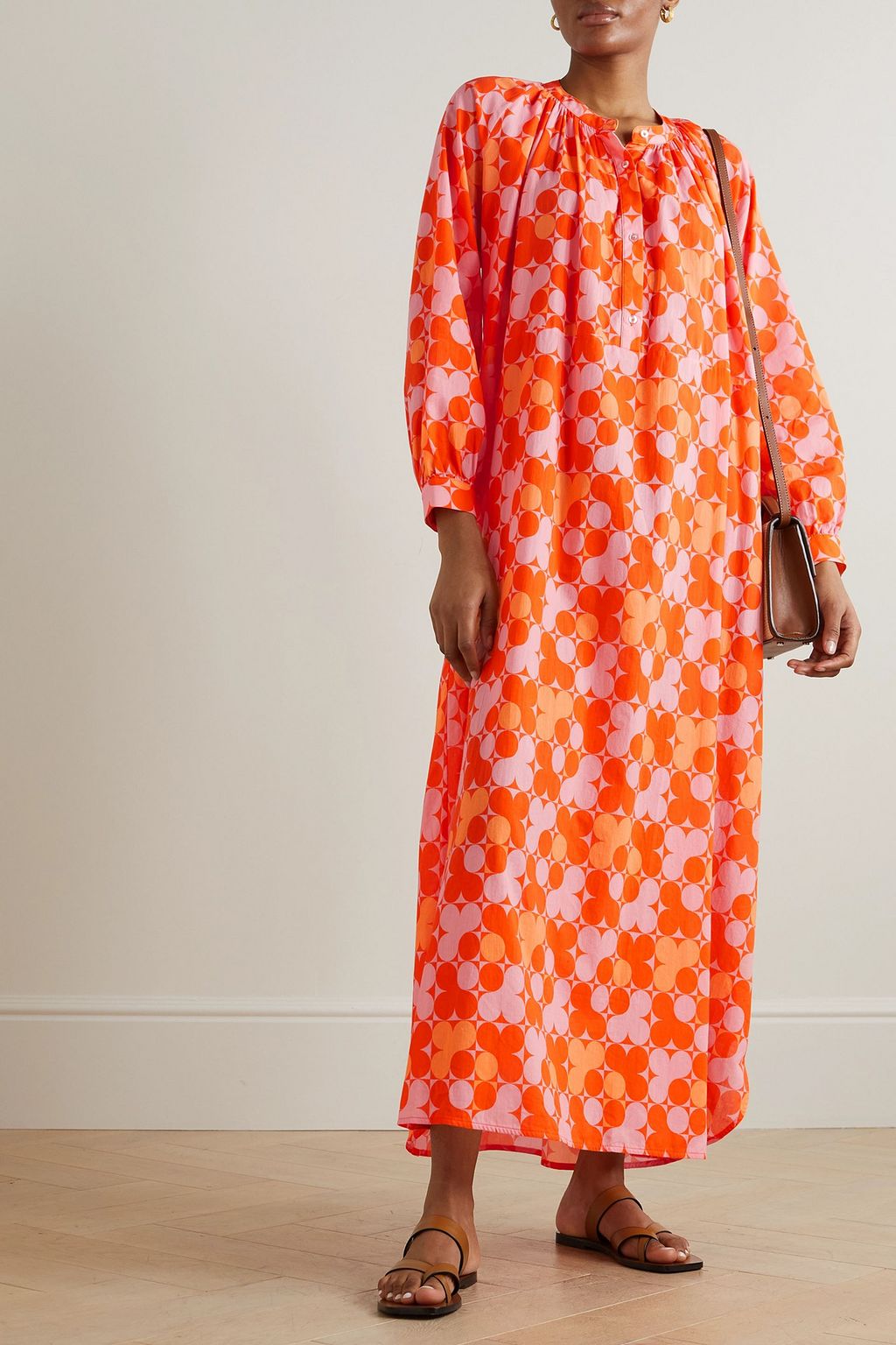 EYWASOULS MALIBU Niara printed cotton-voile maxi dress