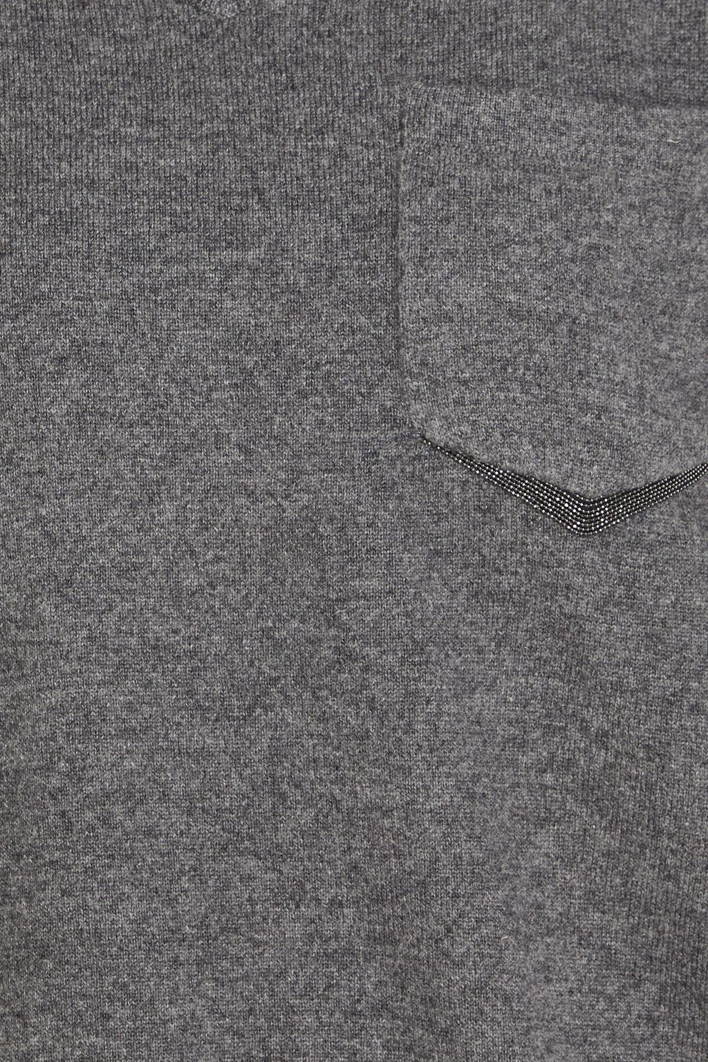 BRUNELLO CUCINELLI 비즈 장식 캐시미어 베스트