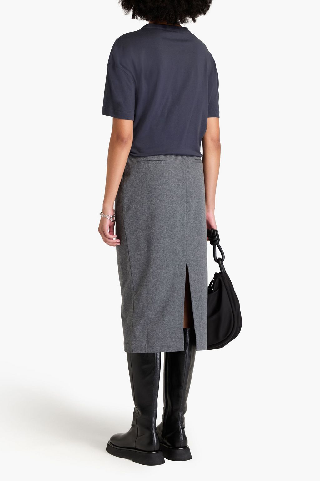 BRUNELLO CUCINELLI T-Shirt aus Baumwoll-Jersey mit Zierperlen