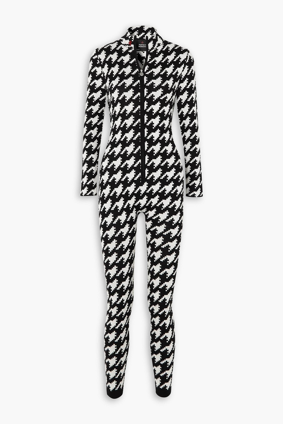 Shop Perfect Moment Après Team Merino Wool Bodysuit In Black