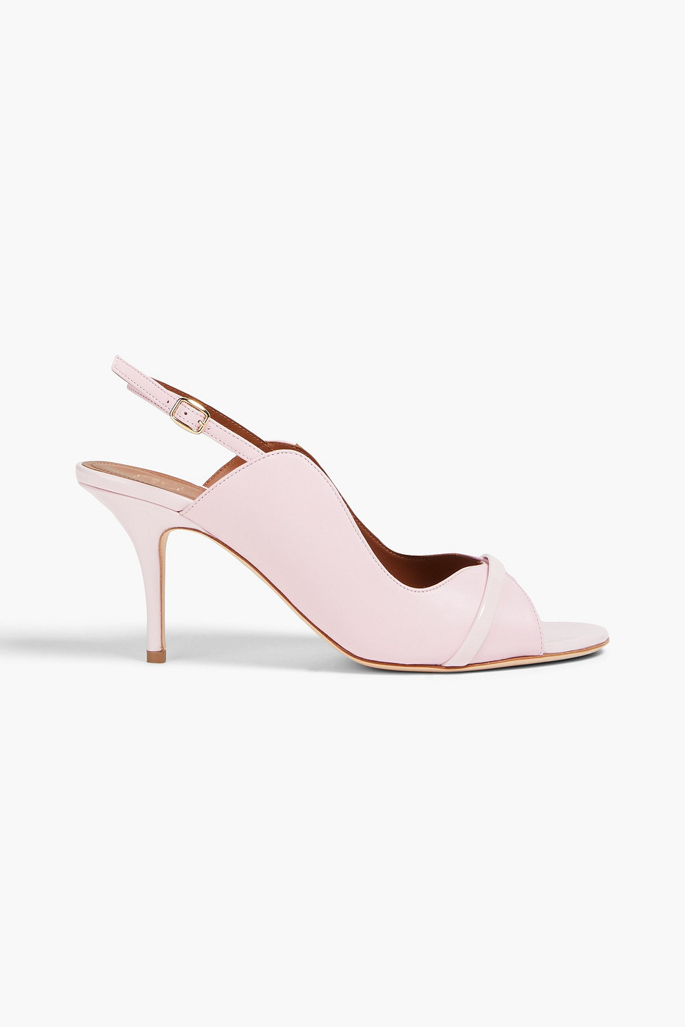 Malone Souliers Jenny Leather Slingback Sandals In Baby Pink